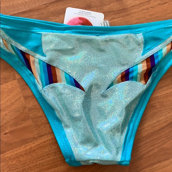 NWT Custo Barcelona Iridescent Bikini - Picture 6 of 10